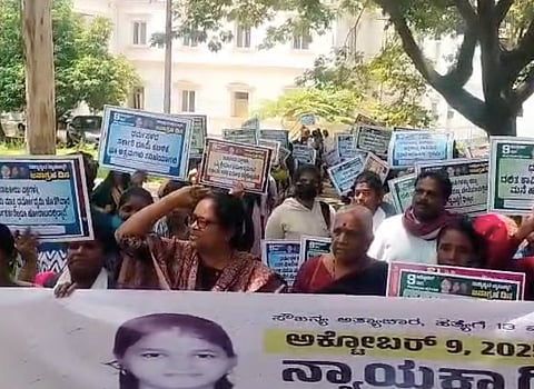 Justice for Sowjanya: Protests in 15 districts across Karnataka on her death anniversary 