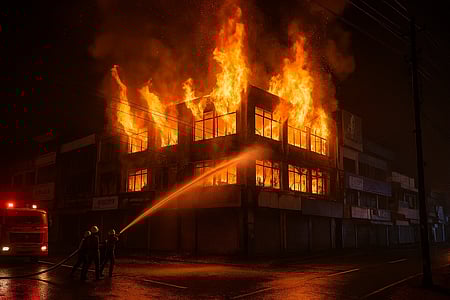 Kerala: Major fire guts commercial complex in Thaliparamba, no casualties reported