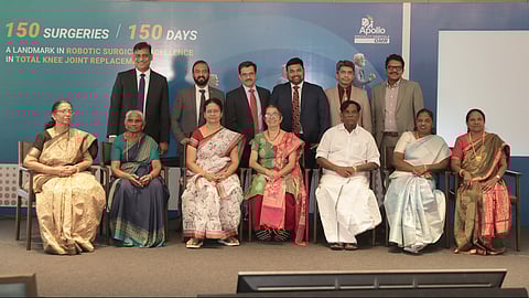 Apollo OMR Marks a Milestone in Robotic Joint Replacement:
150 Surgeries, 150 Days