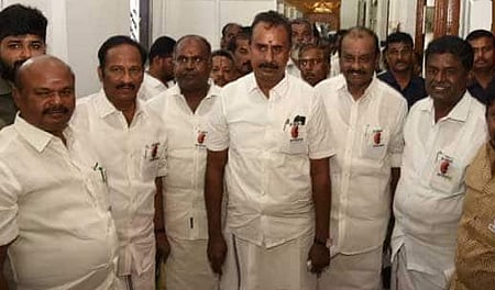 TN organ trade scandal: Wearing 'save the kidneys’ badges, AIADMK MLAs protest in Assembly
