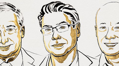 Philippe Aghion, Peter Howitt and Joel Mokyr who won the 2025 Nobel Prize in Economic Sciences
