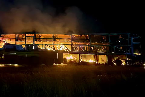 Over 20 killed as Bengaluru-bound bus catches fire after collision near Kurnool