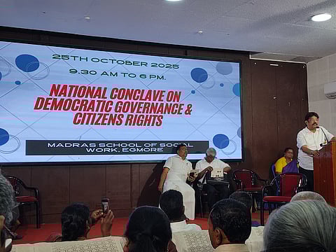 Activists in Chennai pass ‘people’s resolution’ demanding new ECI, halt to SIR
