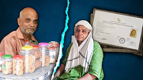 Unnikrishnan (left) and Shanida Beevi, beneficiaries of Kerala’s Extreme Poverty Eradication Programme 