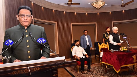 Mohammed Azharuddin takes oath as Telangana Cabinet minister
