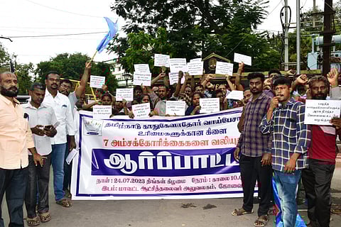 TARATDAC holds state-wide protests demanding higher stipend for persons with disabilities
