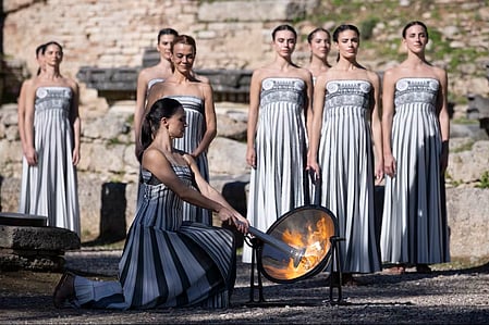 Flame for 2026 Milan-Cortina Winter Olympics lit in Ancient Olympia