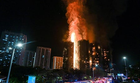 44 killed as fire engulfs high-rise Hong Kong buildings, 3 arrested