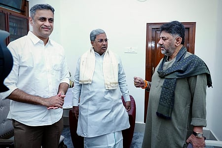 Karnataka Chief Minister Siddaramaiah and Deputy Chief Minister D.K. Shivakumar