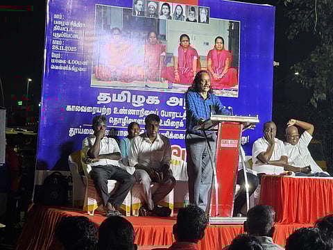 DMK allies CPI, VCK, join mass rally in support of Chennai sanitation workers
​​
