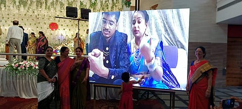 Couple attend wedding reception online amid IndiGo delays