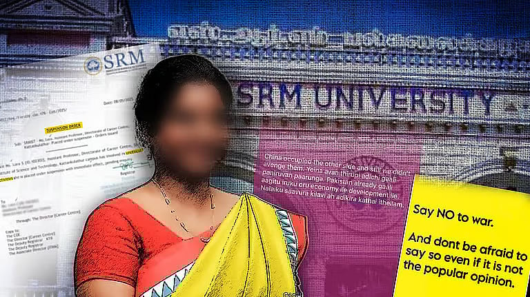 Academics condemn SRM University for terminating professor over anti-war views
