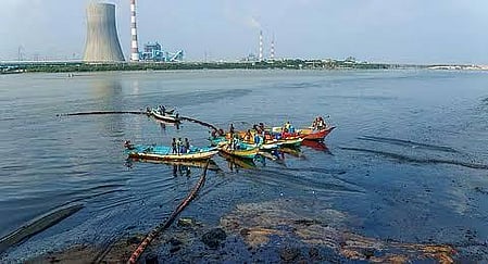 Tamil Nadu fishermen protest against dumping construction material in Enrore River