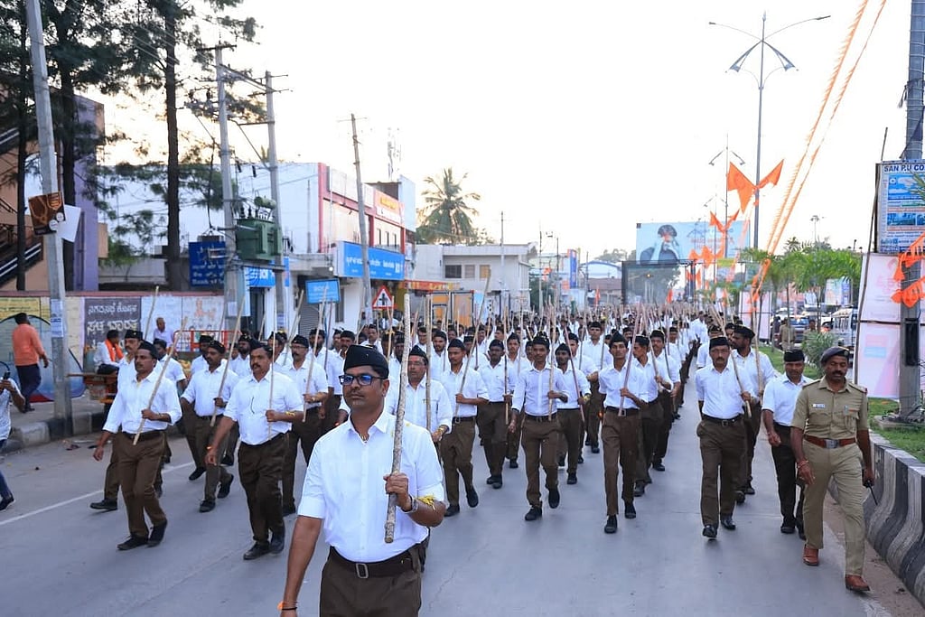 RSS held 518 route marches in Karnataka, over 100 in Bengaluru