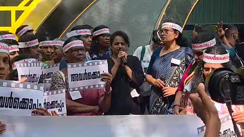 Avalkkoppam protest gathering in Thiruvananthapuram 