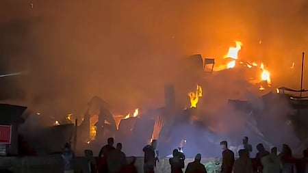 Massive fire in Bengal's Birati market guts 200 shops; no casualties reported