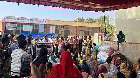 Bengaluru: Demolition-hit families in Kogilu hold protest over shelter and aid

