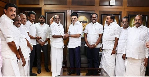 DMK accused of ‘washing machine’ politics after AIADMK strongman joins party
