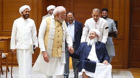 Image featuring PM Modi and Kanthapuram Aboobacker Musaliyar