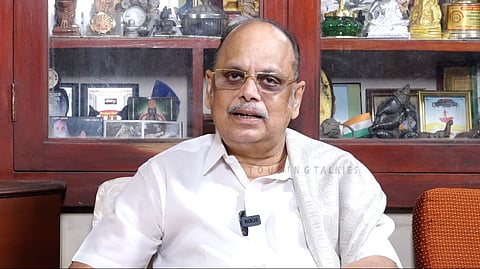 Screenshot from his interview to Touring Talkies