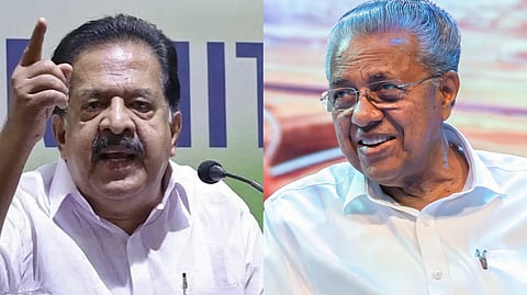 Image featuring Ramesh Chennithala and Pinarayi Vijayan 