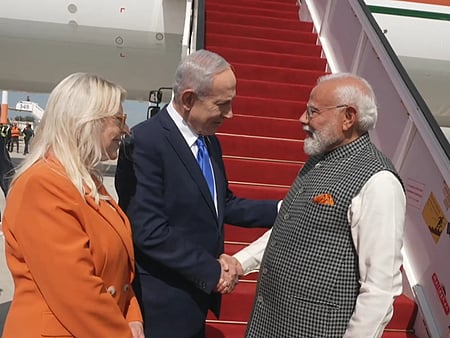 Modi gets warm Israel welcome as Netanyahu hails India support