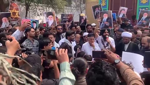 Protests in Hyderabad over Khamenei's killing