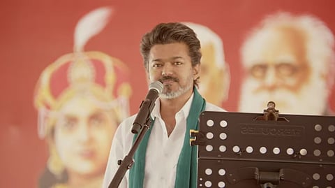 ‘Even Karunanidhi couldn't do it’: Vijay questions DMK’s bid for consecutive term 
