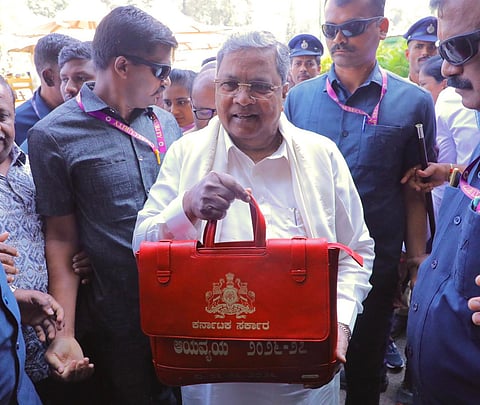 Karnataka Chief Minister Siddaramaiah ahead of the budget 