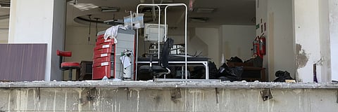 A view of the Gandhi hospital in Tehran, destroyed by a US-Israel airstrike on March 7. 