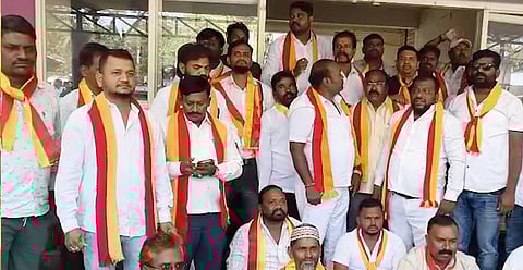 KRV protesters in Hubballi