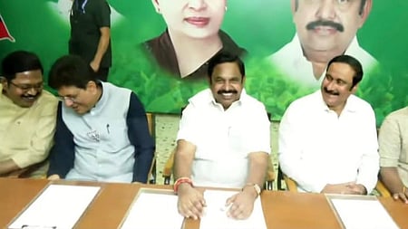 AIADMK finalises NDA seat sharing; BJP to contest on 27 seats