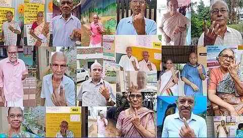 All 229 polling booths In Thodupuzha of Idukki were inaugurated by senior citizens, who cast the first votes and led the way for democratic participation.