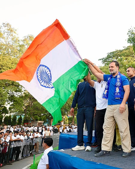 Rahul Gandhi flags off 'Run for Ambedkar, Run for Constitution' marathon in Delhi