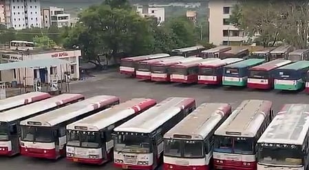 Telangana transport workers go on strike after talks fail with state govt