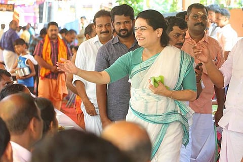 "Thrissur has always been a Karunakaran stronghold" says UDF candidate Padmaja Venugopal to TNM