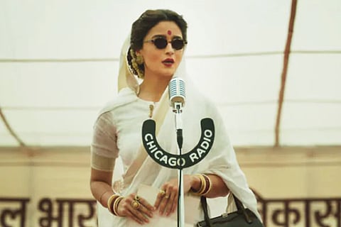 Alia Bhatt is seen as Gangubhai Kothewali in the upcoming film 'Gangubhai Kathiawadi'.