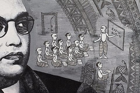 Colours of rebellion: Capturing Ambedkar’s life and revolutionary spirit in art