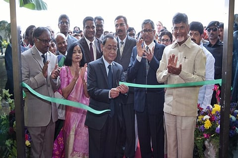 Chief Justice Ranjan Gogoi lays foundation stone for Andhra High Court in Amaravati