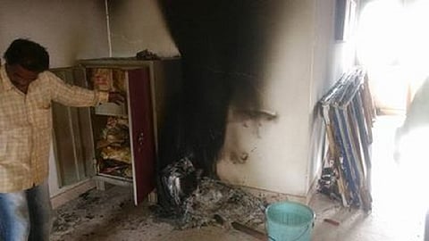 CPI (M) office in Mangaluru set ablaze by miscreants ahead of Pinarayi’s visit to Karnataka
