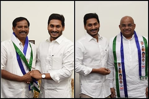 Two senior Andhra politicians meet CM Jagan, join YSRCP