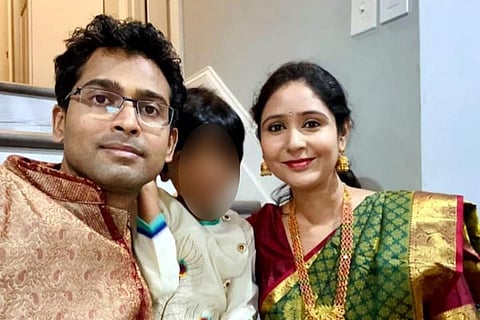 Yogesh Nagarajappa (37), his wife Prathibha (35) & son Yash (6)