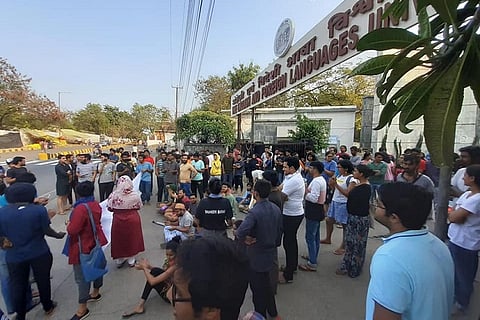 EFLU students in Hyderabad attempt to join anti-CAA meet, authorities lock campus gates