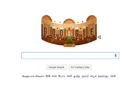70th I-day: Google doodle celebrates India's tryst with destiny