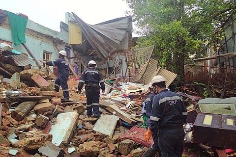 The family had refused to move from the old building despite being served notices.