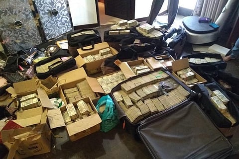 I-T raids on self-styled godman Kalki properties: Rs 44 cr cash, 88 kg gold unearthed