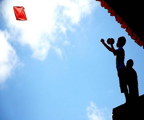 Two children were electrocuted to death and a man died after falling from a multi-storied building.