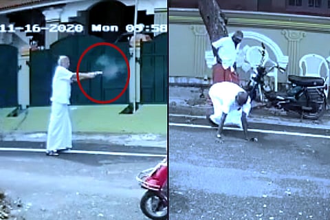 Natarajan shooting at the victims