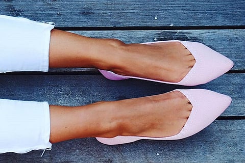 Green  and fashionable: Chic shoes from recycled bottles