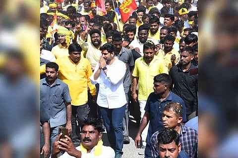 TDP leader Lokesh launches padyatra